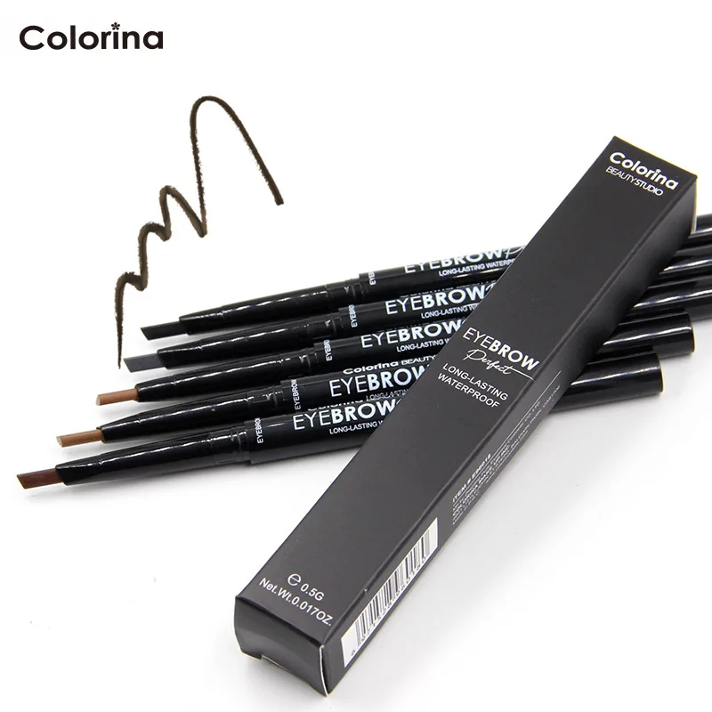 COLORINA 5 цветов двойной карандаш для бровей водостойкая долговечная без цветения