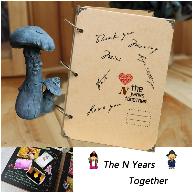 Ретро фотоальбом любовь креативный подарок рыхлый лист прополка Скрапбукинг