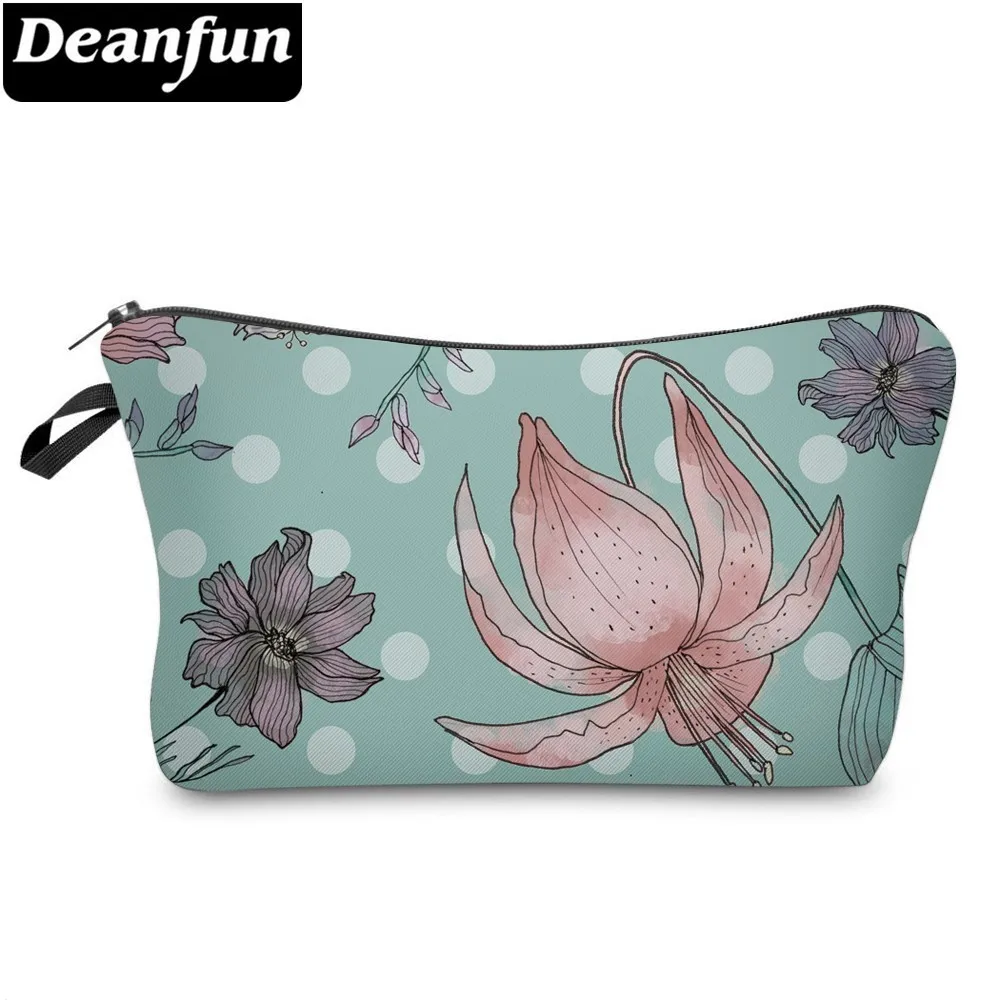 Deanfun 3D печать цветочные косметички милые несессеры для девочек макияж путешествия 51318