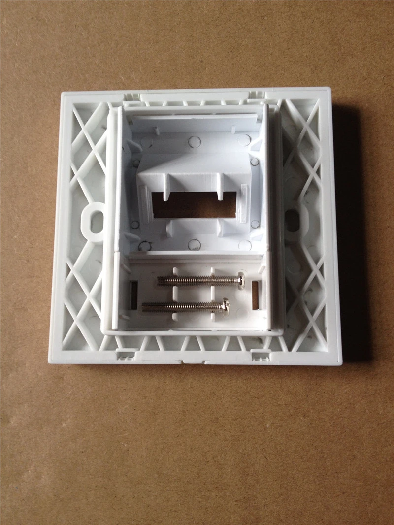 30 PCS LC SC faceplate without adapter SM MM ftth SX DX white color ABS Wall outlet 2 core 1core fiber optical face plate 86