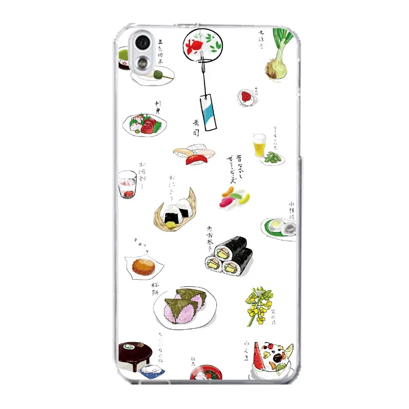 QMSWEI TPU Clear Phone Case For HTC M8 Protective Sushi Flora Dog Silicone Printed Soft cover Free shipping D820 M9 A9 |