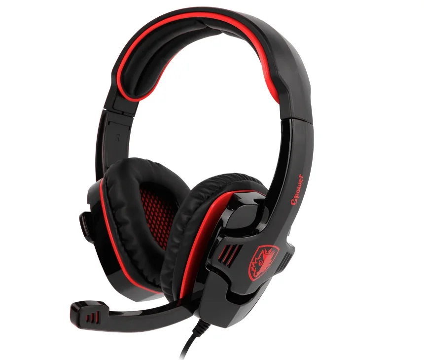 SADES GPOWER игровая гарнитура мм 3 5 геймер наушники стерео звук для ПК