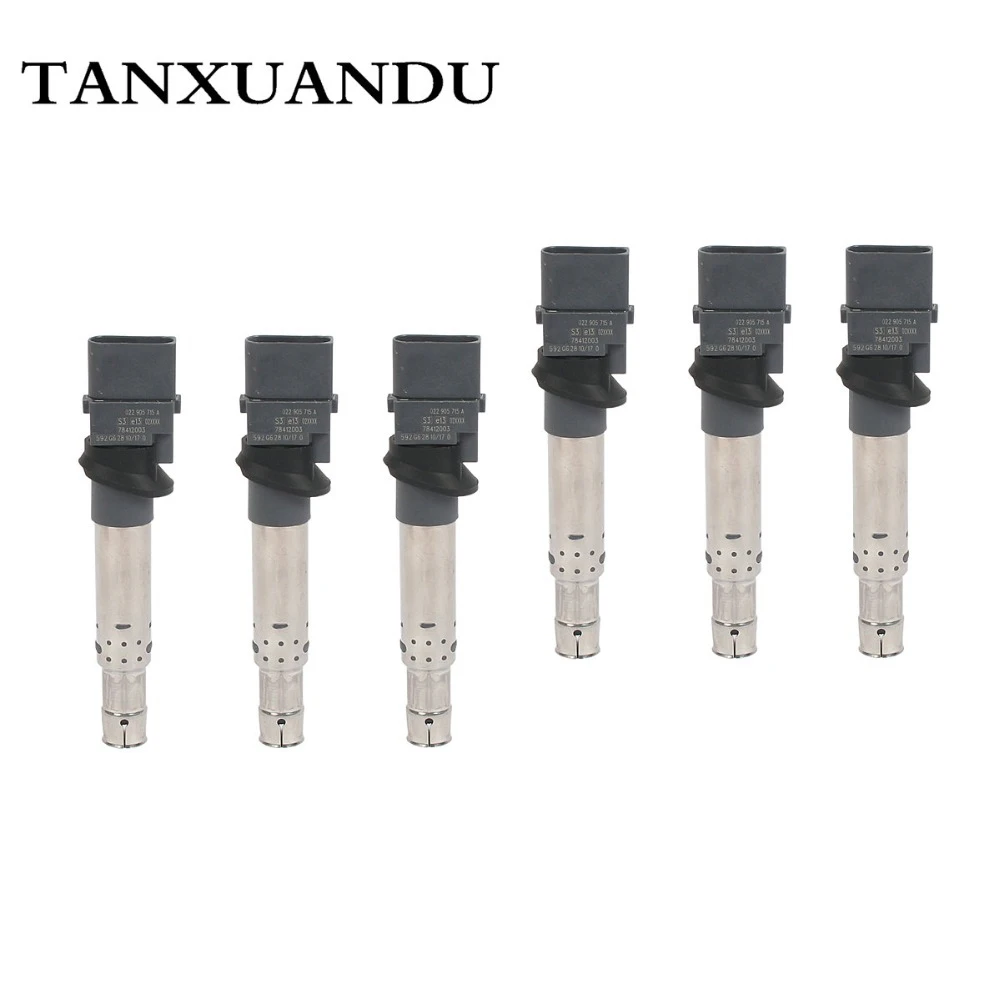 Катушка зажигания подходит для VW Golf R32 EOS Passat Touareg A3 TT 3 2 V6 R36 Atlas CC Q7 6 Cayenne 022905715