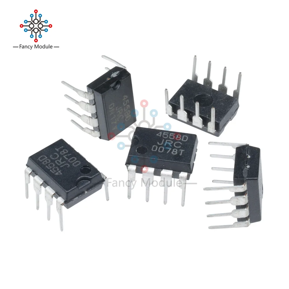 

Интегральная микросхема JRC4558 4558 4558D JRC4558D DIP-8, 5 шт.