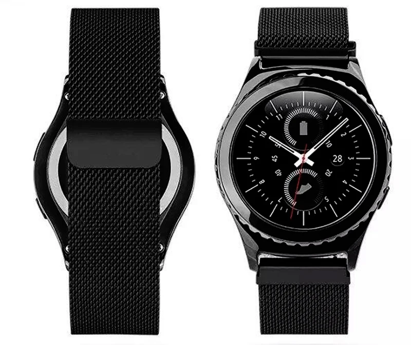 URVOI band для Samsung Galaxy Gear Sport S2 классический ремешок из нержавеющей стали с магнитной
