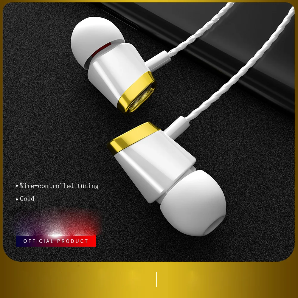 Проводные наушники Bass In Ear 3,5 мм, гарнитура со встроенным микрофоном, гарнитура для xiaomi samsung huawei