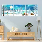 Картина на холсте, Современные художественные Плакаты HD 3 шт., художественные настенные художественные картины с изображением снега для гостиной, украшение для дома