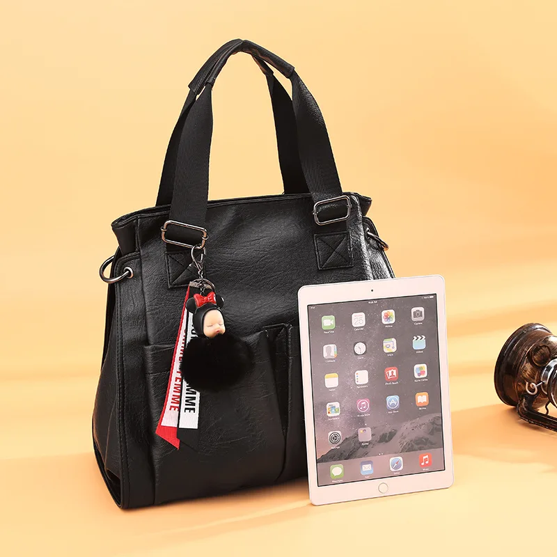 Youda винтажная женская сумка на плечо подвеска плюшевая кукла Женская Повседневная Сумка тоут модные