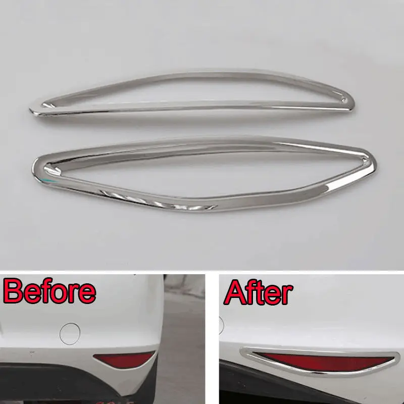 

BBQ@FUKA Fit For VW 2014 Golf 7 MK7 Rear Tail Fog Light Lamp Decoration Cover Molding Trim Car Sticker Styling 2Pcs