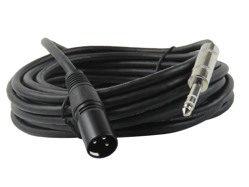 STARAUDIO 6 шт. 25 футов (7 5 м) XLR 3 контактный штекер 1/4 &quotстерео разъем экранированный