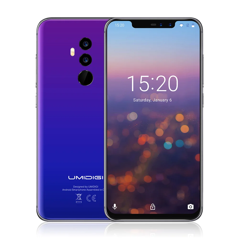 Смартфон UMIDIGI Z2 Special Edition 4G Android 8 1 6 2 ''Helio P23 Octa Core 4 Гб + 64 сзади и фронтальные