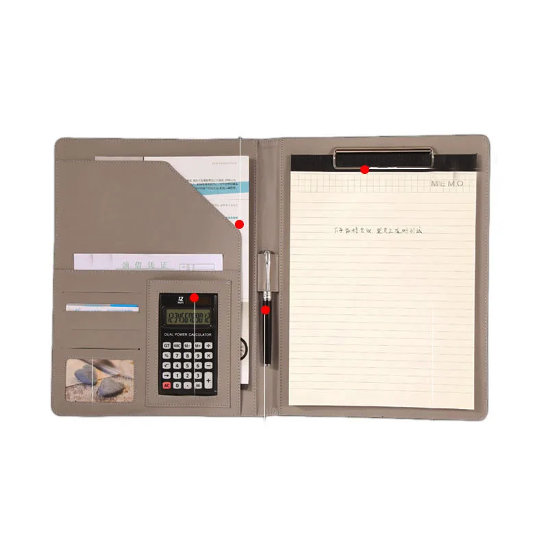 Сделай сам Scarp Business Manager Padfolio розовый черный человек усовершенствованная папка