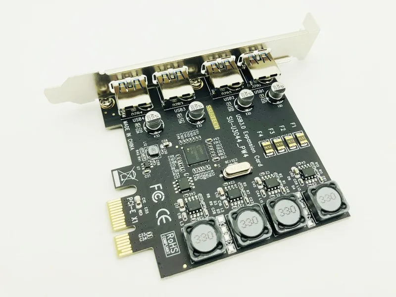 USB 3 0 PCI E 4 порта концентратор Exprss к Расширительная карта адаптер 5 Гбит/с для