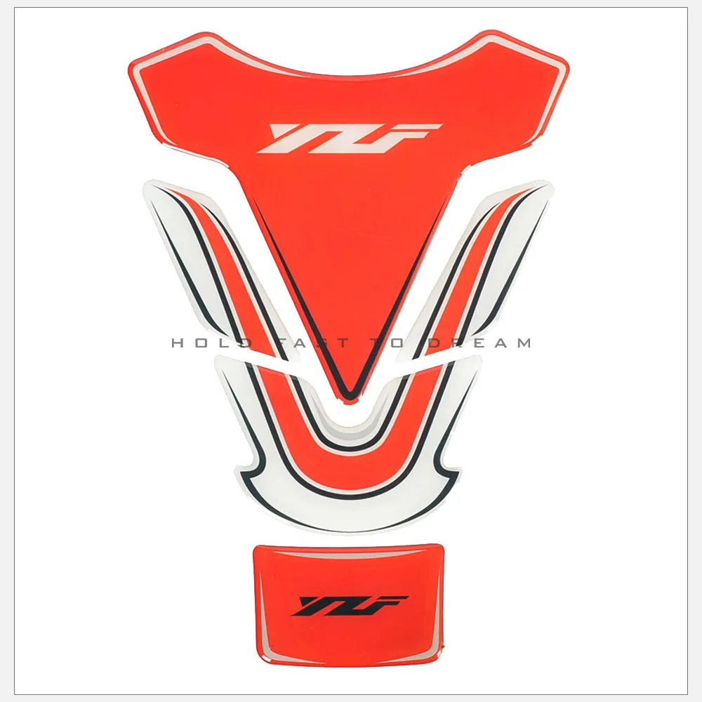 3D Мотоцикл Танк Pad протектор Наклейка для мотокросса Tankpad YZF стикер s Чехол для Yamaha YZF-R1 YZF-R3 YZF-R6 - Цвет: Красный