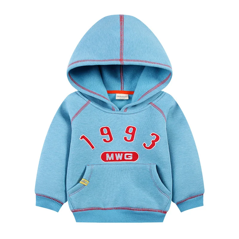 2017 осень-зима девочек и мальчиков толстовки дети с капюшоном хлопок кофты для
