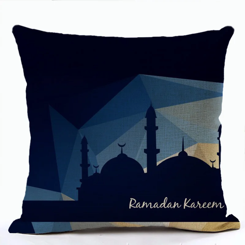Рамадан Kareem Kissenbezug 45*45 см EID MUBARAK laternbaumwolle французские края Geschenk домашний декор Eid