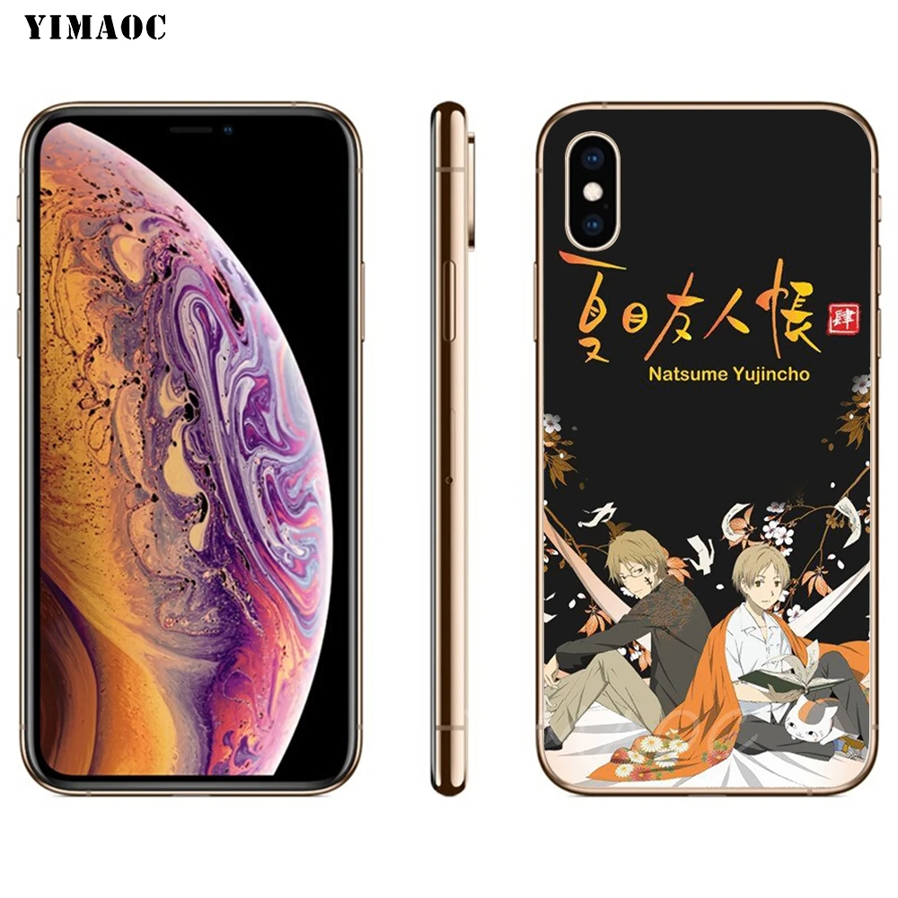 Мягкий чехол YIMAOC Anime Natsume yujincho из ТПУ и силикона для iPhone 8 7 6 6S Plus 5 5S SE X XR XS 11 Pro Max |