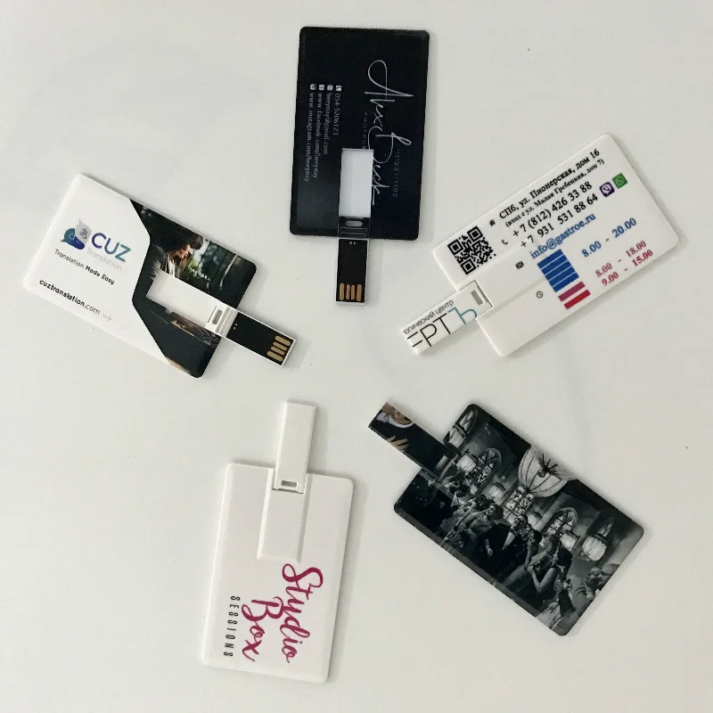 Настроить Логотип Печати USB Flash Drive Банковская Карта Экономического Pendrive 64 ГБ 32 16 8