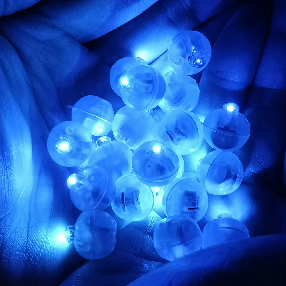 10 шт./лот мини круглый шар Led RGB огни День Святого Валентина вспышка лампы для
