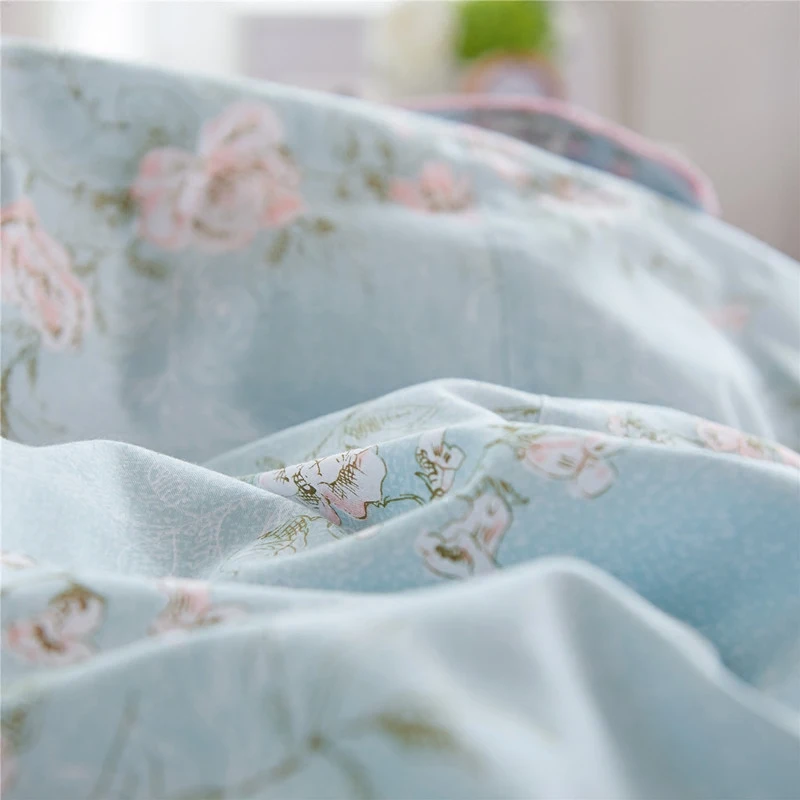 Новый корейский садовый Комплект постельного белья с цветочным рисунком хлопковая простыня кружевной