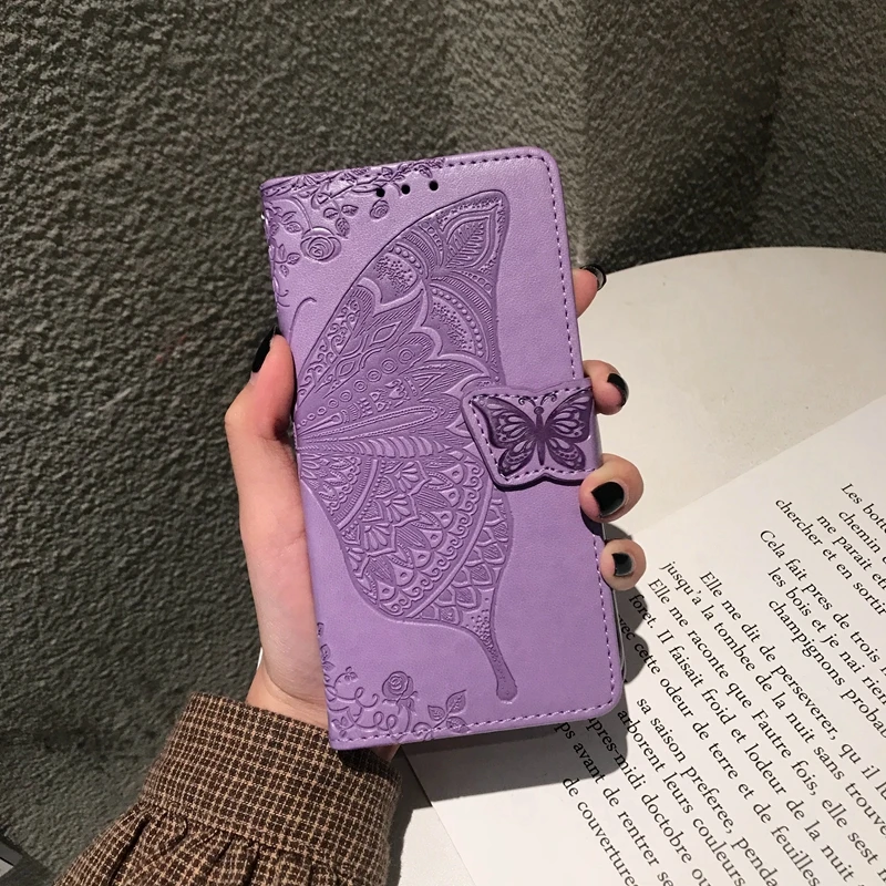 Кожаный чехол-книжка с 3D бабочкой для huawei P30 P20 Lite P Smart Z Y6 Y7 Y9 Y5 Prime Honor 10 8A 8S mate 20 Pro