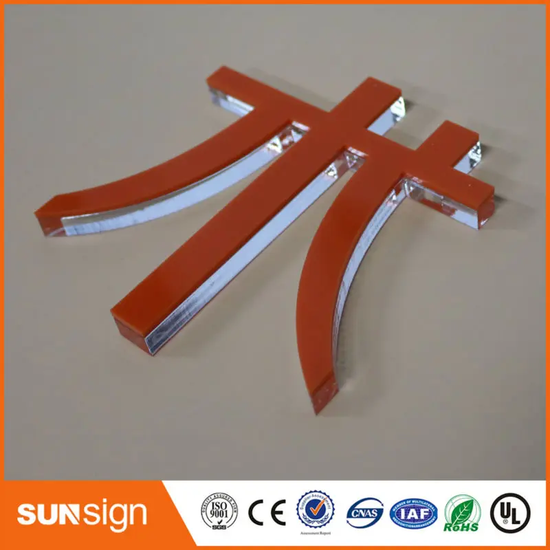 Sunsign DIY high transparency clear acrylic letters for outdoor signs