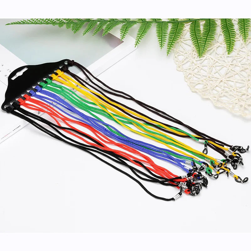 Lanyard Random Color Iboode Кожаный Чехол для очков, Чехол для очков, авто солнцезащитный козырек, зажим для очков для чтения, ремешок на шею для женщин и мужчин, аксессуары для очков - Цвет: Lanyard Random Color