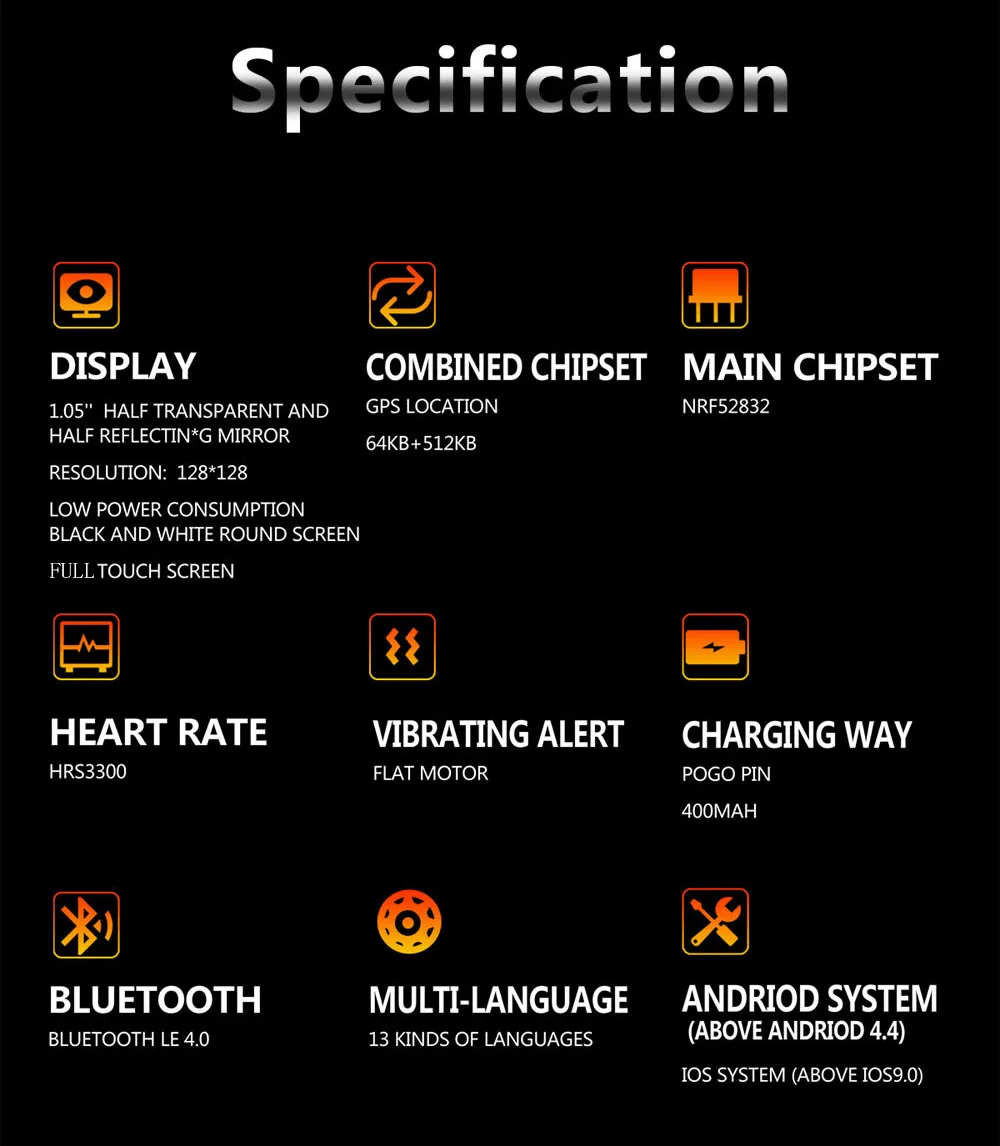 G01 Bluetooth Smart часы Smartwatch Совместимость Android телефон с водонепроницаемым корпусом IP68