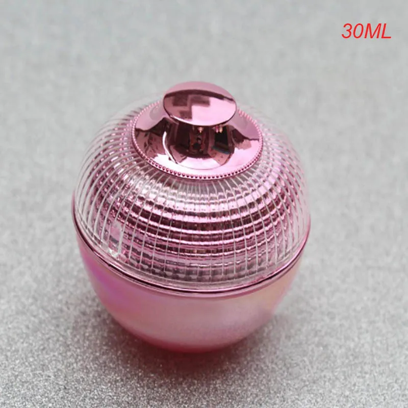 30ml pink apple shape acrylic jar, plastic jar 30g cream jar for eye cream, 1 ounce gel moisturizer essence cosmetic packing
