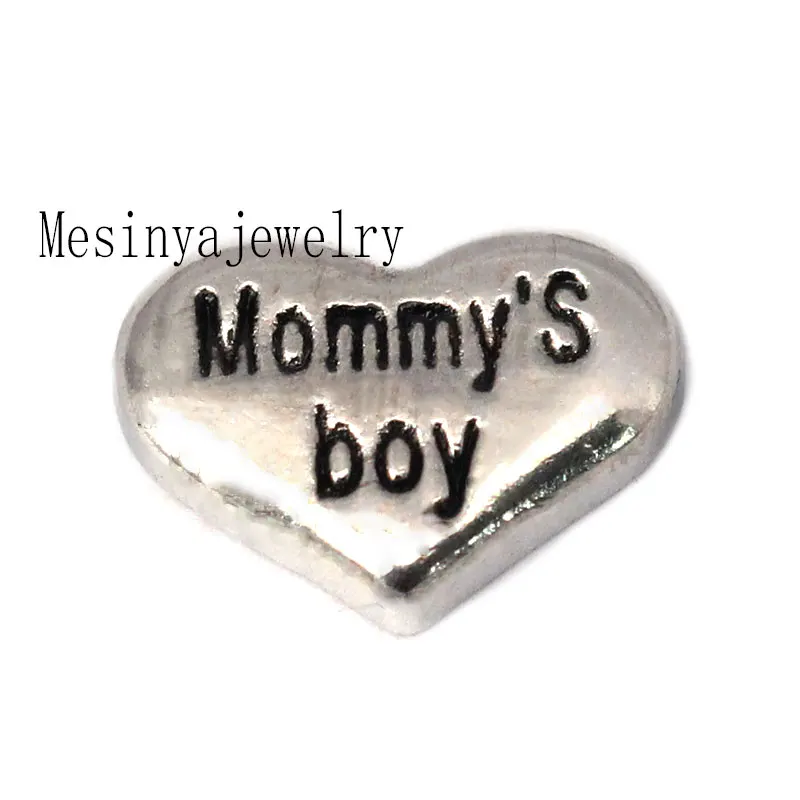

10pcs New Arrival Mommy's Boy Custom Floating Charms For Glass Locket