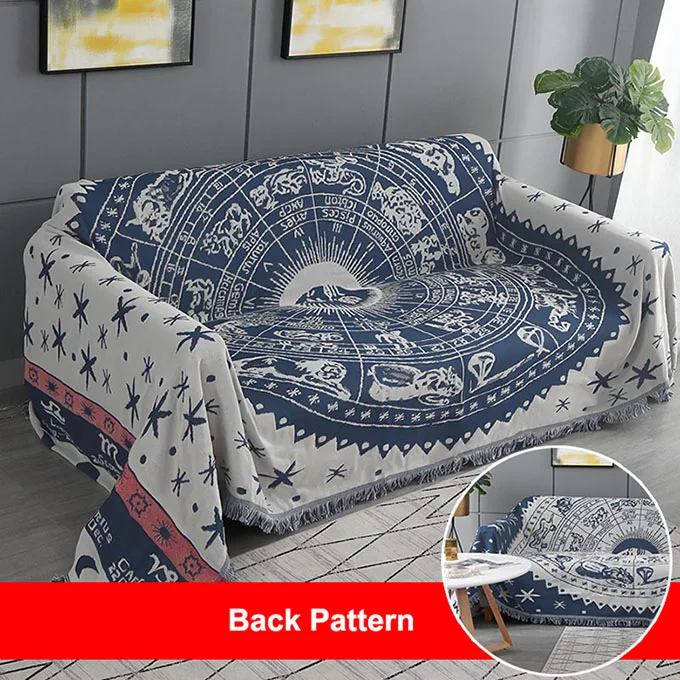 11 Boho Geometric Knitted Blankets Ethnic Blanket Anti-Mite Throw Towel Sofa Decorative Bed Decor Tassel Wall Tapestry Covers - Цвет: 11