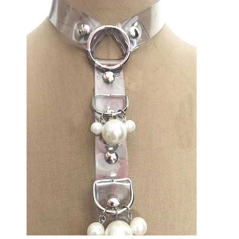 2018 Новый ручной Симпатичные Модные прозрачные колье упряжь Косплэй аксессуары