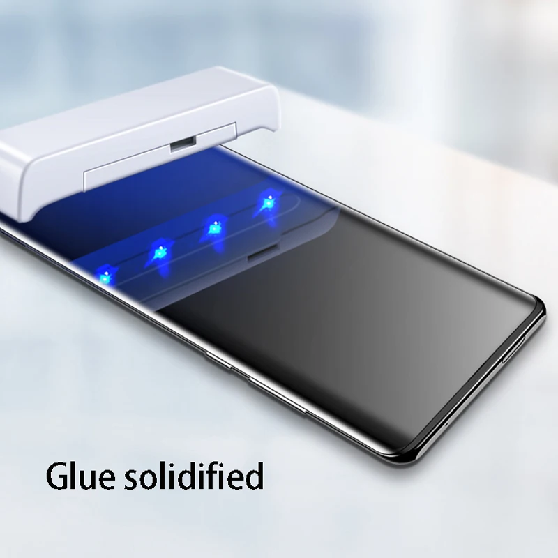 УФ Полный Клей закаленное стекло для OnePlus 7 Pro протектор экрана изогнутое OnePlus7