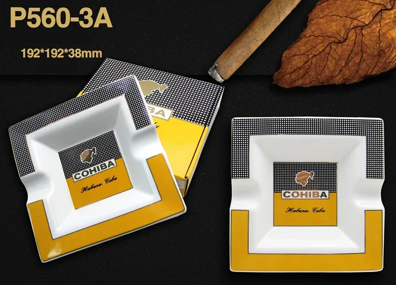 1 шт. керамическая пепельница для сигар подарочная упаковка|ceramic ashtray|ashtray cohibaash tray