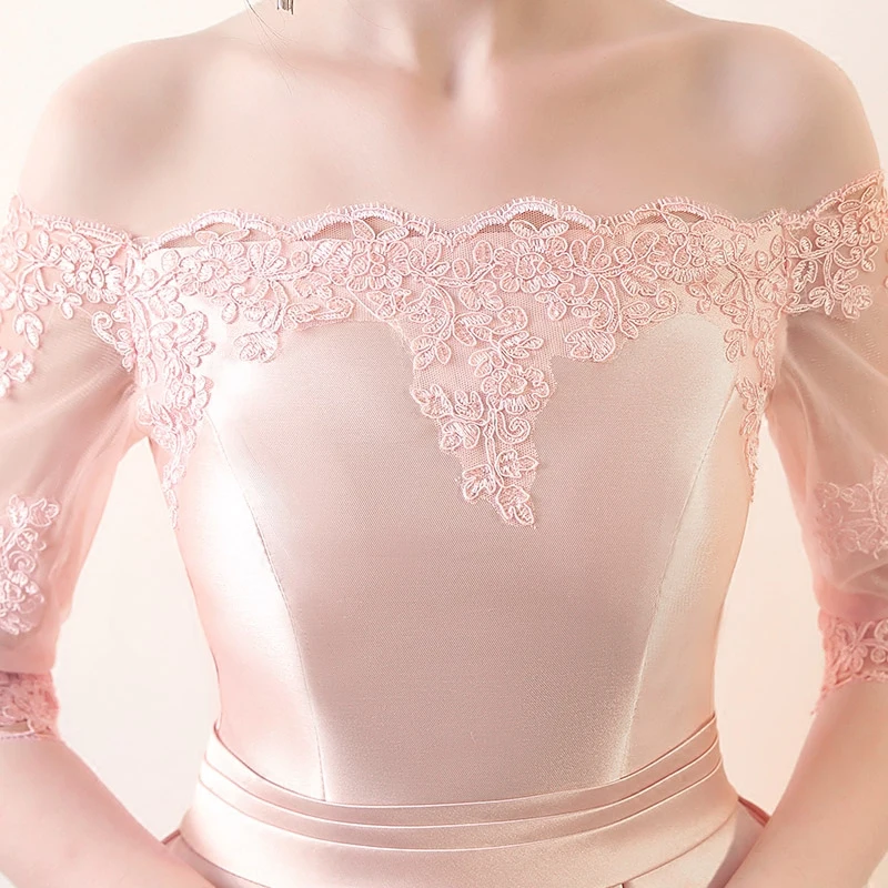 Женское Короткое атласное платье-трапеция с рукавом большие размеры | Свадьбы и