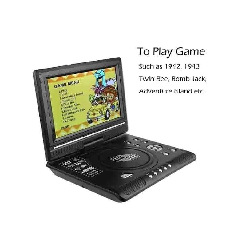 VERFANS DVD HD портативный EVD 7 8 дюймовый мини плеер игра ТВ Встроенный 500 детей