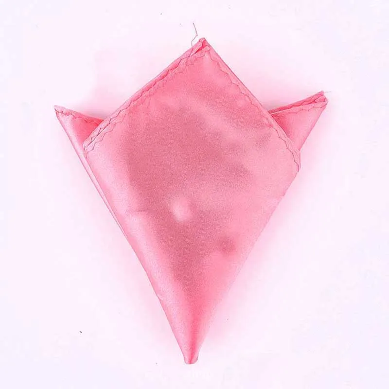 Dark Pink Роскошный мужской платок носовой платок из полиэстера бизнес Карманный квадратный полотенце для сундуков банкет годовщина коммерческий 22*22 см - Цвет: Dark Pink