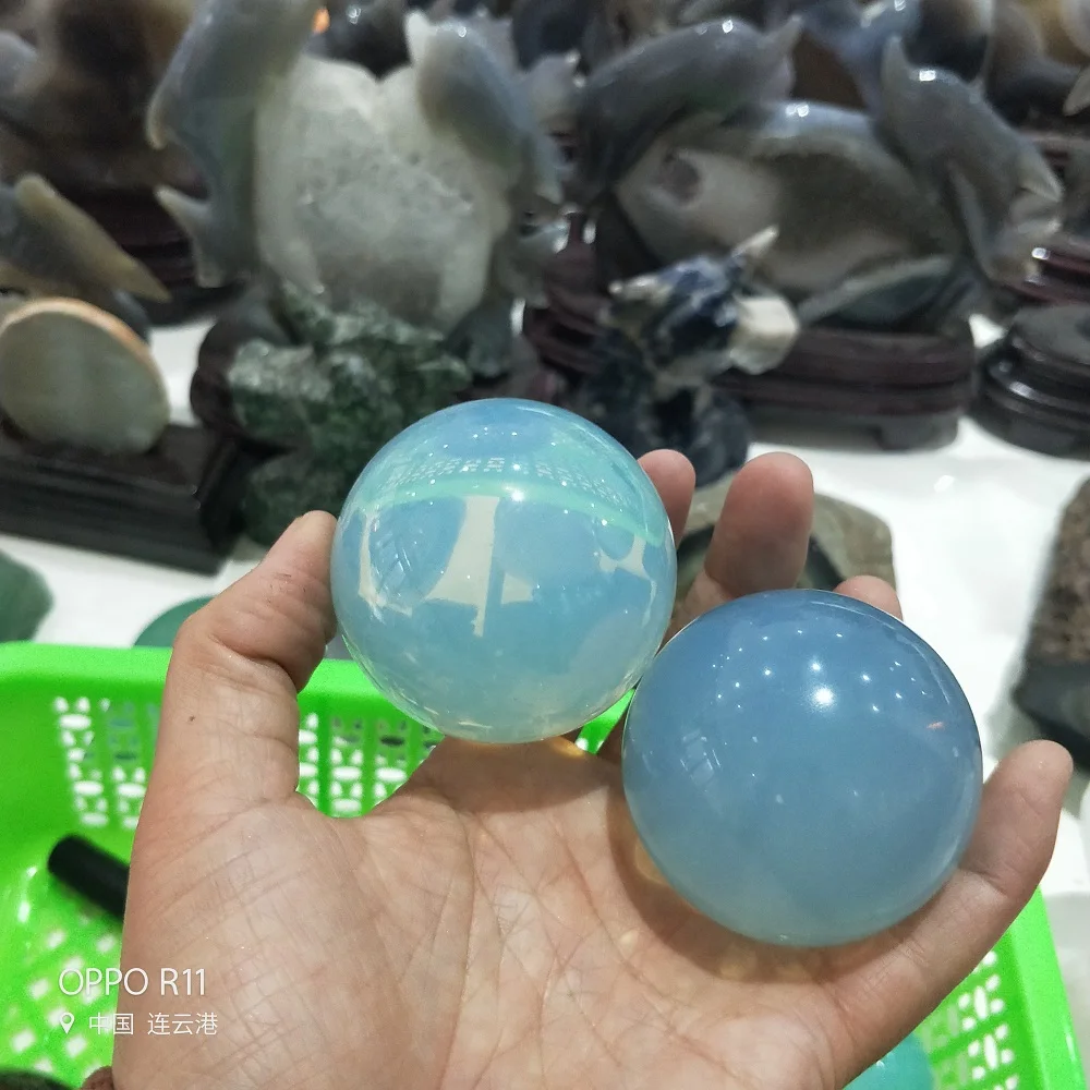 Хрустальный камень шарик из лунного камня Хрустальная Сфера чакра лечебный
