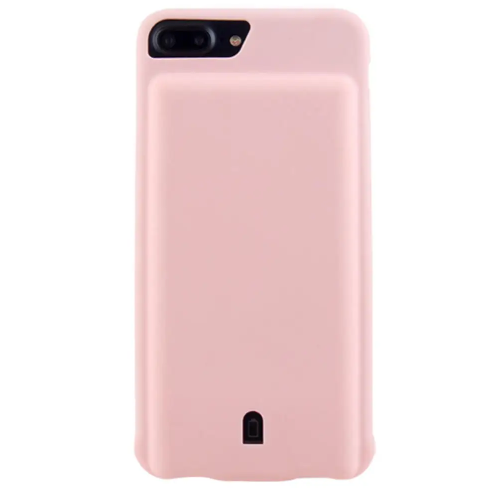 Pink Чехол для Iphone 7, мягкий, умный, для Iphone 6S, 7, 8, чехол для зарядки, 4500 мА/ч, аудиовыход, чехол для Iphone 6, чехол для аккумулятора - Цвет: Pink