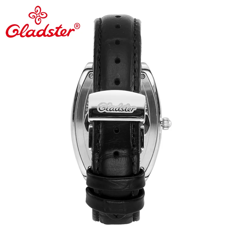 Роскошные Японские Женские часы Gladster MiyotaGL30 с кожаным ремешком сапфировым