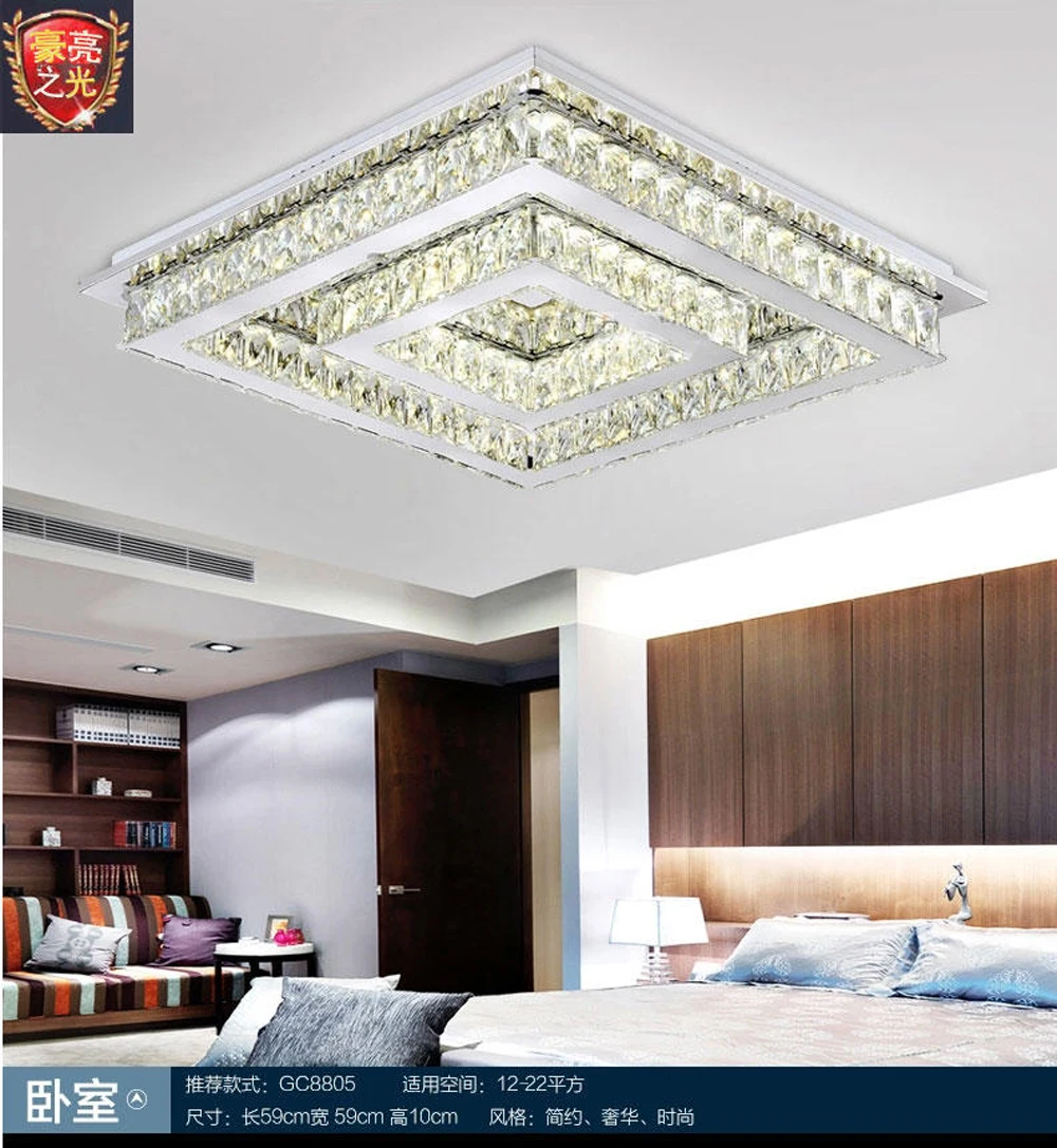LED Современные Кристаллы Нержавеющие Стали Светодиодные Лампы.Светодиодные Светильники.Люстры Потолочные.Светильники Потолочные Светильники.Светильник Потолочный Светильник.Освещение Для Столовой,Фойе и Спальни