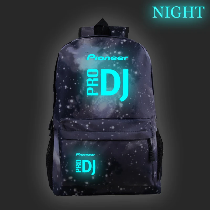 

New beautiful Pioneer Pro Dj Luminous backpack Students Boys Girls rucksack Casual Pioneer Pro Dj printing Night glow knapsack