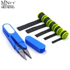 MNFT 10 шт. 0,5 мм весы свинца + мини Рыболовные ножницы Карп рыболовные аксессуары экологическое покрытие лист свинца грузило