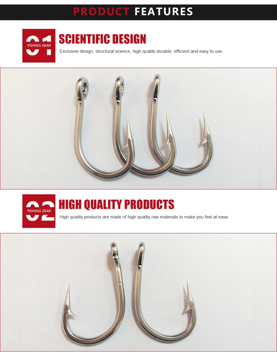 Для выведения токсинов 40 шт 5/0 Mustad Рыбалка крюк Нержавеющая сталь тунец круглый