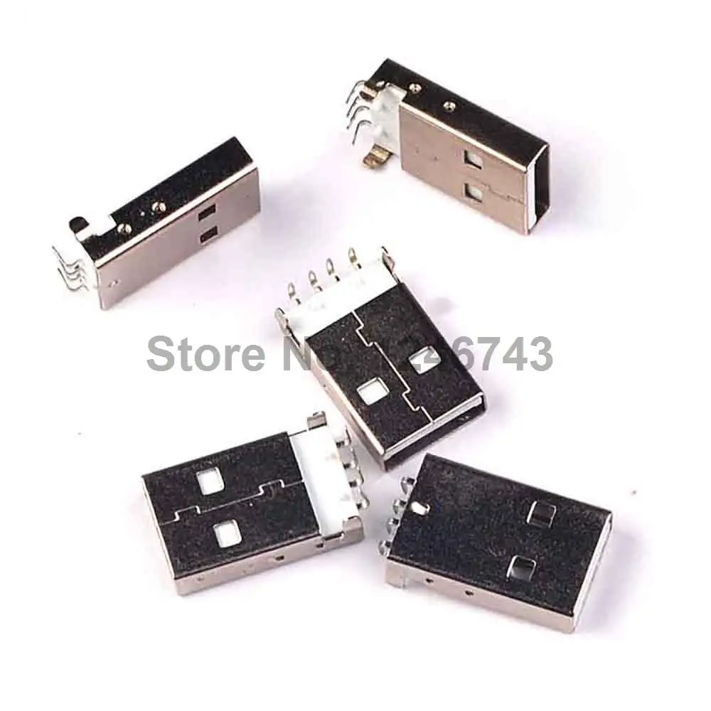 10PCS USB Connector Male Head White | Обустройство дома