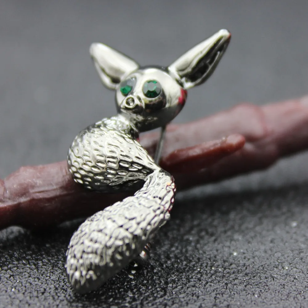 Брошь в виде лисы Милого Животного броши для женщин аксессуары модные стразы