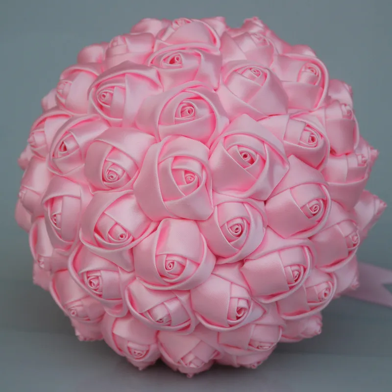 18cm pink WifeLai-1 шт., простые кремовые шелковые свадебные букеты цвета слоновой кости, искусственные цветы, букет невесты/невесты, украшение на заказ, W223 - Цвет: 18cm pink