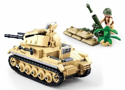 0691 356 шт Военная война 2 WW2 танковые строительные блоки детские игрушки