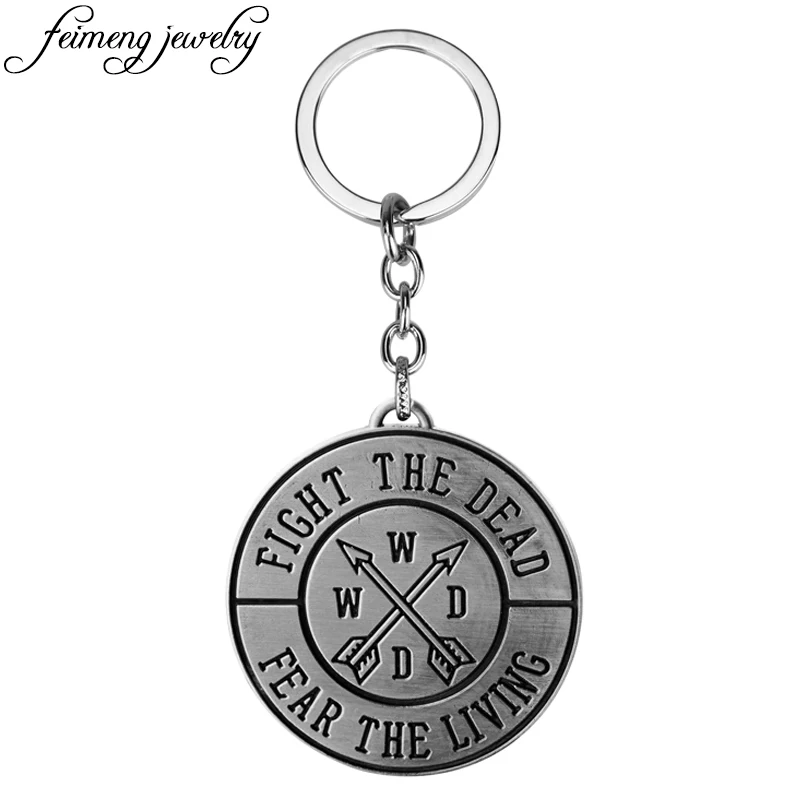 Брелок для ключей с надписью Ходячие мертвецы | Украшения и аксессуары
