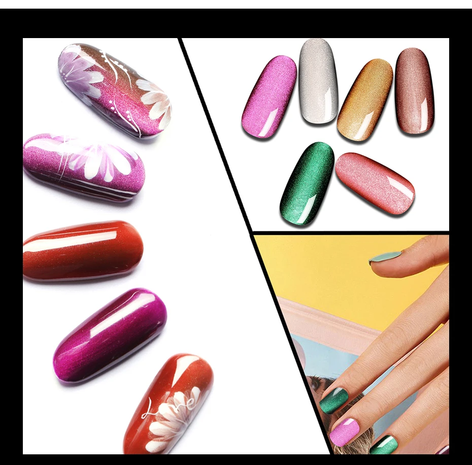 Кошачий гель-лак Ukiyo 8 мл с широкой линией, эффектом магнита 3D, выдерживающий длительное время, лак для ногтей UV, снимается при помощи жидкости, необходим магнит, для самостоятельного применения.